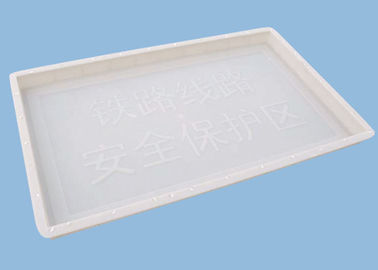 China Plastic Concrete Block Moulds For Making Warning Piles Durable 100 * 60 * 6cm supplier